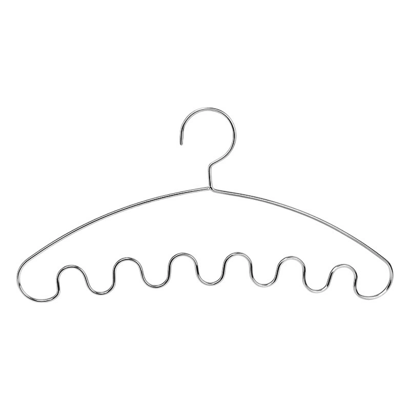 Многофункциональная вешалка для хранения, вешалка для галстуков, прочная утолщенная волнообразная вешалка, для хранения шарфов и ремней для домашнего использования