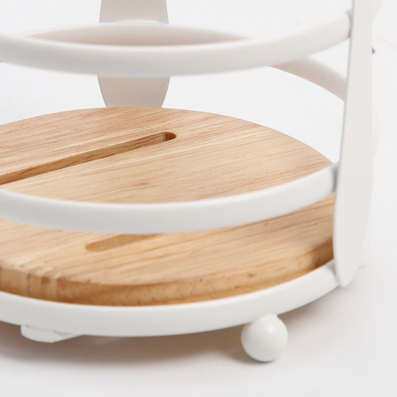 Suministro directo de fábrica palillos redondos titular de roble Fondo drenaje palillos cocina vajilla escritorio rack de almacenamiento