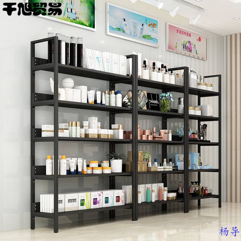 超市货架展示架置物架便利店多层功能陈列架化妆品产品展示柜子