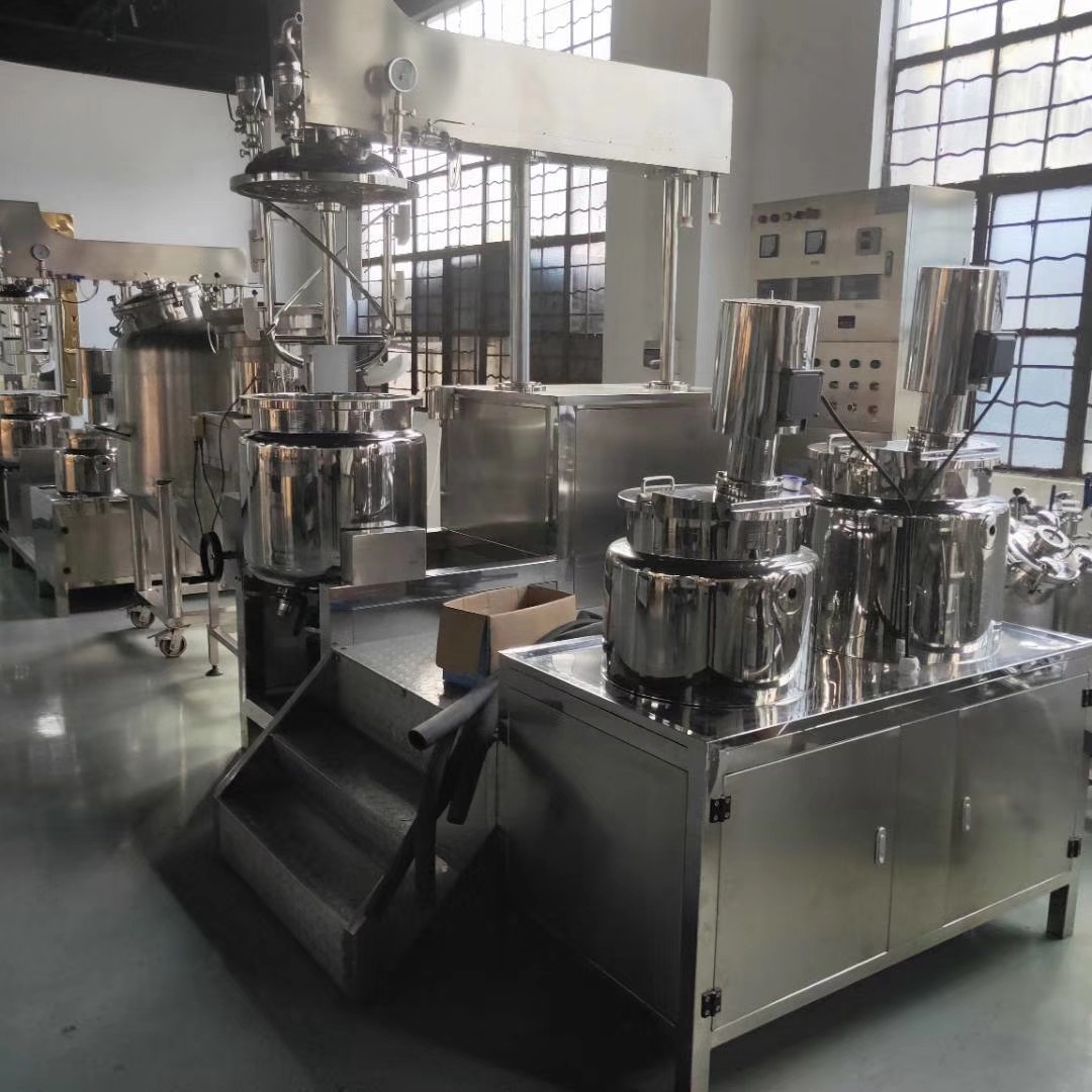 出售二手304软膏高剪切面膜乳化机100升 均质真空化妆品乳化机