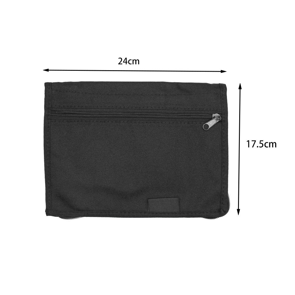 Car interior accessories: Oxford cloth multi-pocket portable document organizer, glove box storage bag, and registration card holder