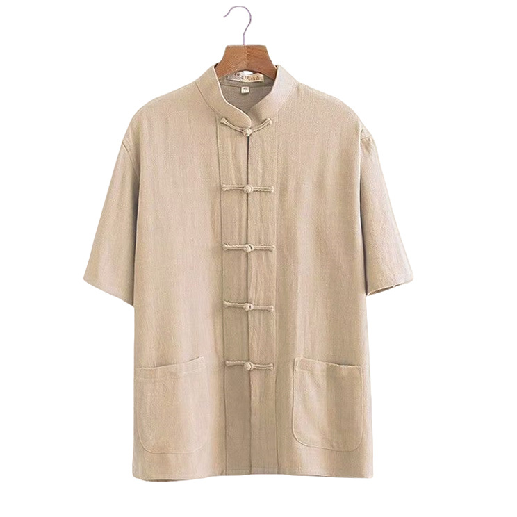 Топ с короткими рукавами хаки