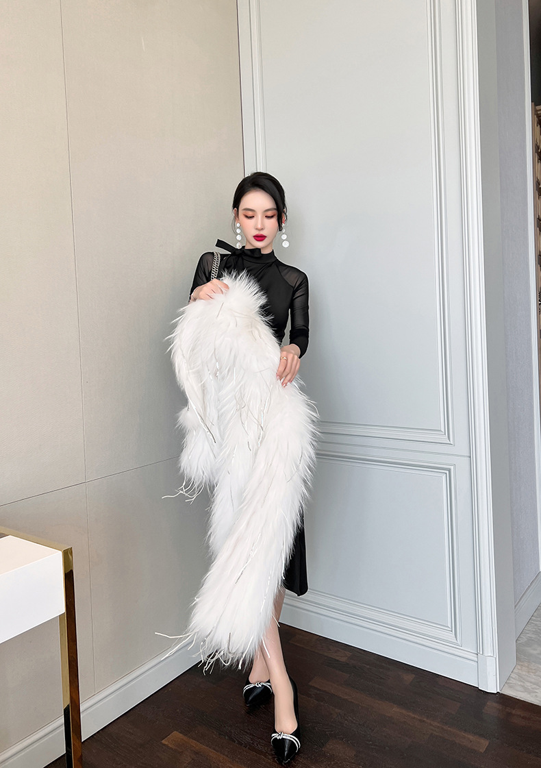 C1848 1050K VÁY ĐẦM LIỀN THÂN NỮ CHOTDNG SEXY DÁNG ÔM BODY GỢI CẢM SEXY LƯỚI MỎNG MÙA XUÂN THU ĐÔNG PHONG CÁCH ÂU MỸ THỜI TRANG NỮ G03 SẢN PHẨM MỚI