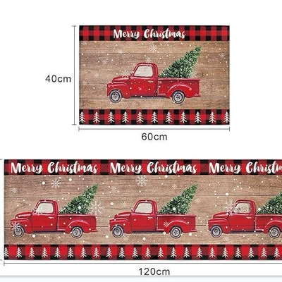 Avtomobil döşəmə paspasları – Be Shipped on Behalf of Others - christmas-red-flag-car-01-4060cm-crystal-velvet
