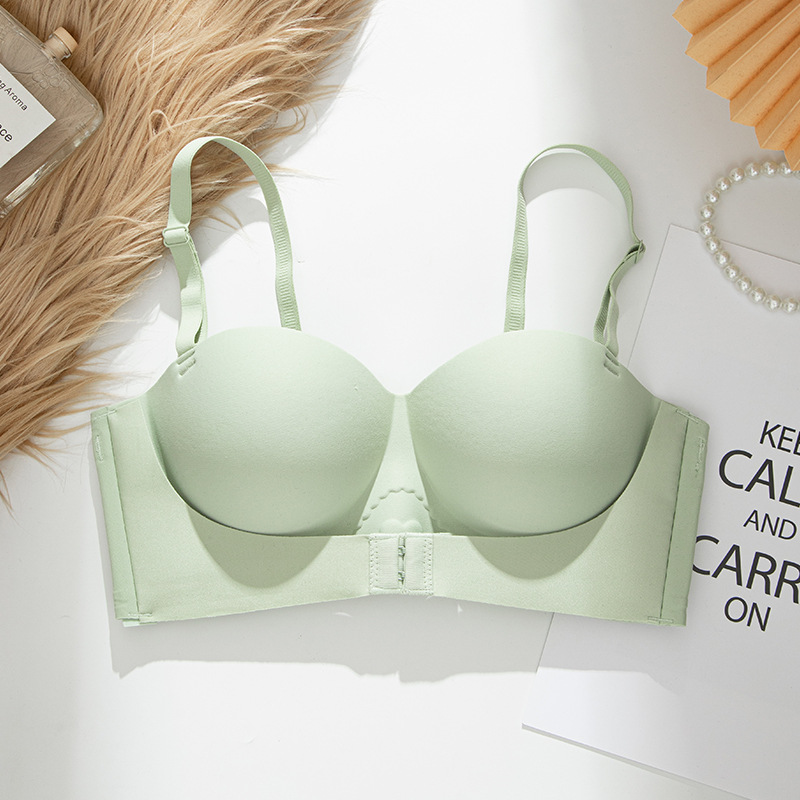 Ropa interior sin tirantes para niñas sujetador anti-flacidez sujetador inalámbrico Delgado push-up pequeño pecho ropa interior sin costuras