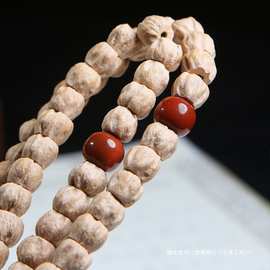 正宗天然南红单珠 老型桶珠散珠小金刚108颗配饰星月菩提百香鸿广