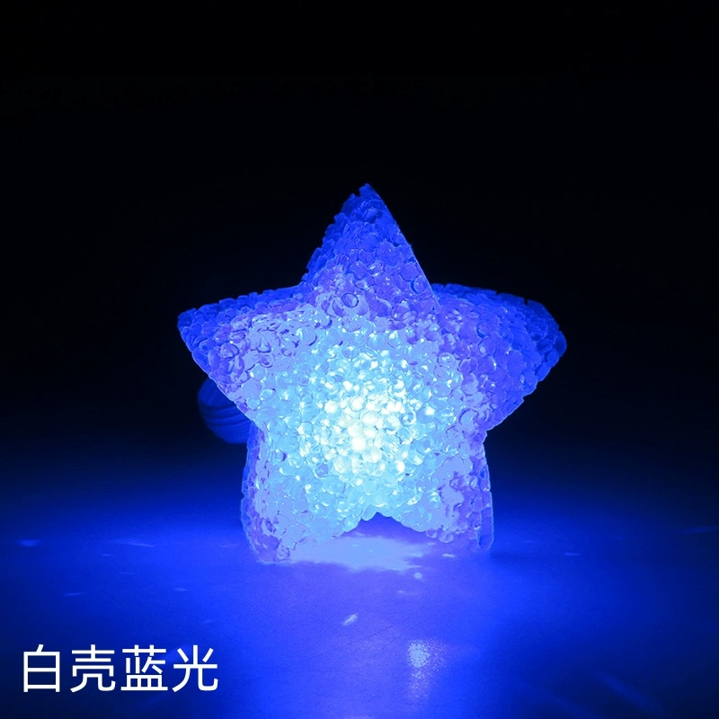 Handheld star light prop, LED multicolor, sizes 8/10/15/20 cm, wrist strap or handheld