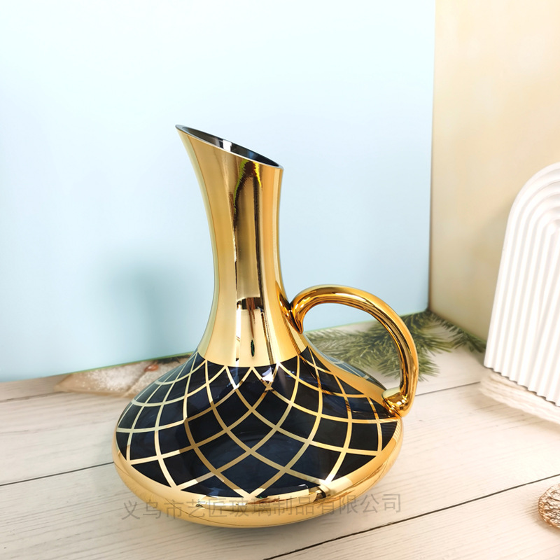 앰버 골드 + 옵시디언 블랙(손잡이가 있는 단일 냄비)