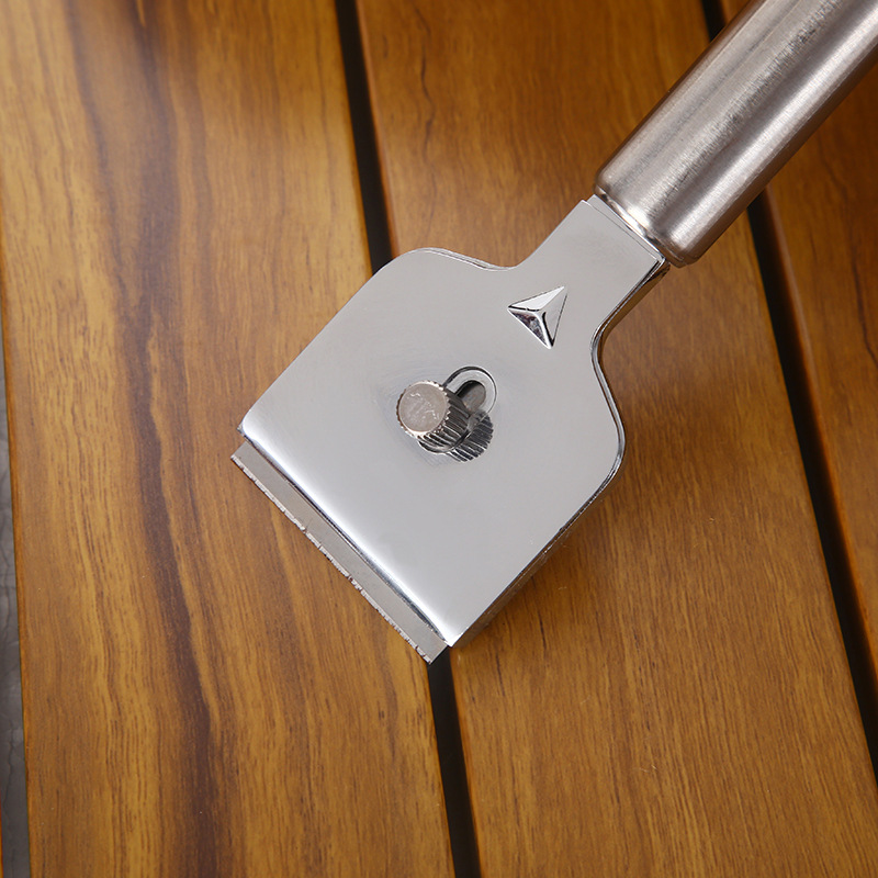 Zinc Alloy Glass Cleaning Scraper Kitchen Tool for Removing Grease, Refrigerator Defrosting Ice Scraper, Household Glass Cleaning Knife