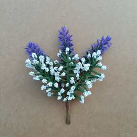 热卖圣诞树仿真松针 单枝圣诞装饰品DIY礼盒高档配件藤圈藤环配件