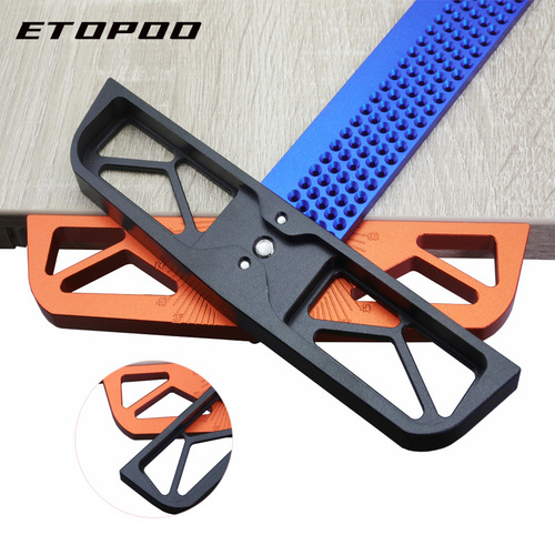 Woodworking line ruler, hole ruler, angle ruler, aluminum alloy ruler T300/T400 woodworking tools