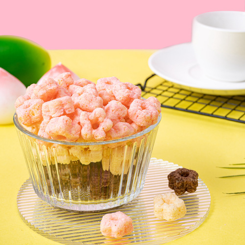 Kingsboro 88g Korean Style Star Donut Colorful Shape Puffed Chocolate Office Casual Internet Famous Snack 