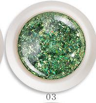 Nuevo aurora esquina 0.5g láser irregular triángulo esquina polvo brillante mezclado esquina pupila de manicuras de genio