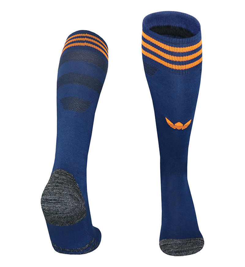 26 club tailandés Copa del Mundo calcetines de fútbol para hombres toallas profesionales sobre la rodilla antideslizante calcetines gruesas para adultos y niños