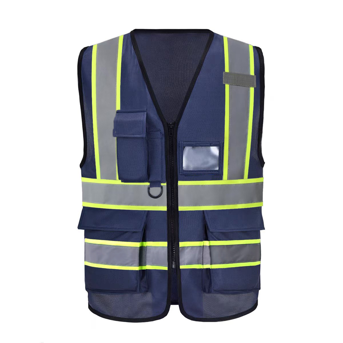 Reflector * chaleco * tela de urdimbre 120g * azul tibetano * verde fluorescente / gris * M