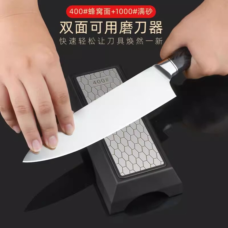 インターネット有名人の包丁研ぎ器、家庭用の素早く短い包丁研ぎ器、厚いダイヤモンド包丁研ぎ器、キッチン専用の砥石棒|undefined