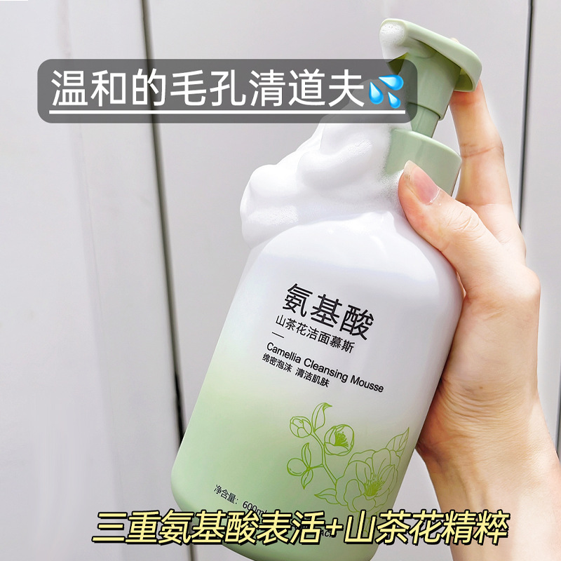 碧素堂山茶花氨基酸洗面奶控油去黑变白卸妆化妆品洁面乳厂家直销