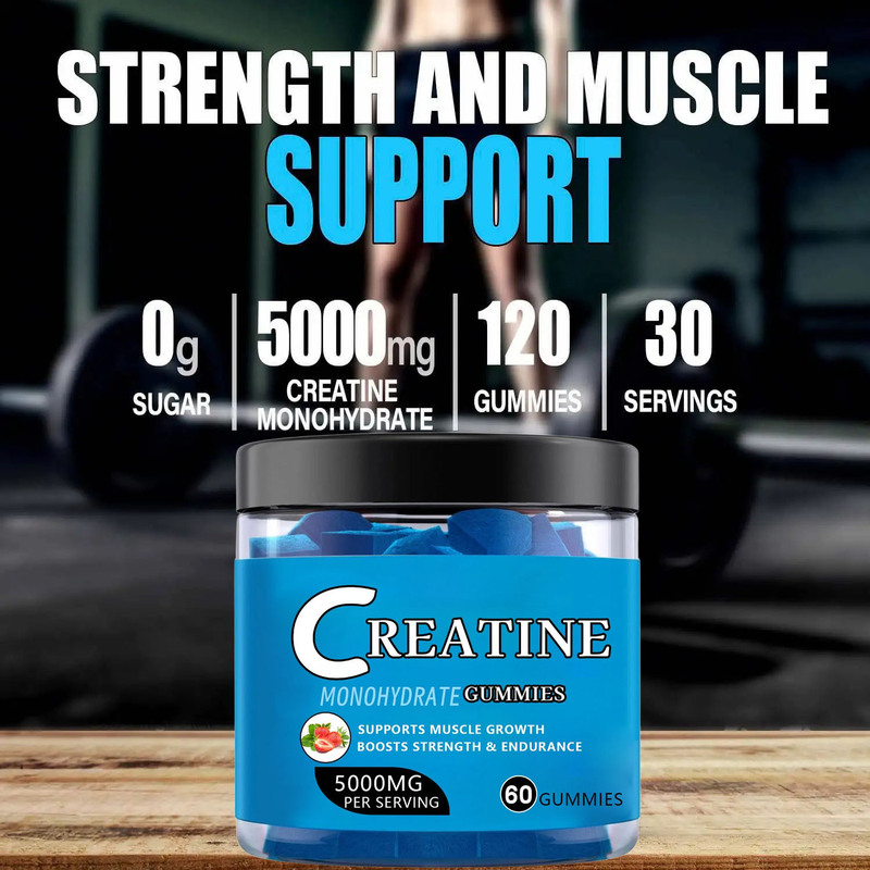 跨境外贸专供Creatine Gummies肌酸软糖现货60粒软糖加工定制OEM|undefined