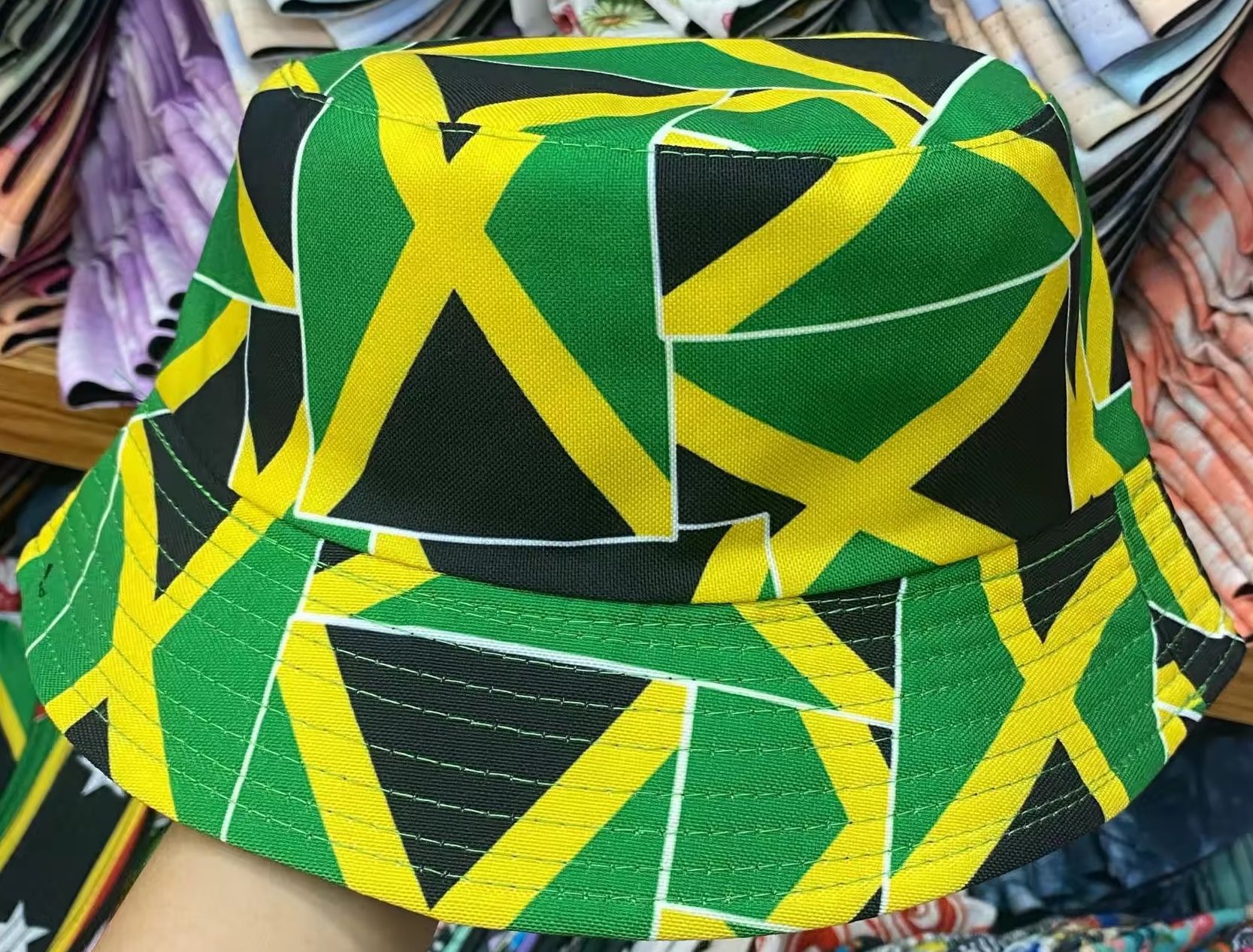 Unisexe De Base Bloc De Couleur Avant-Toit Large Chapeau Seau display picture 11