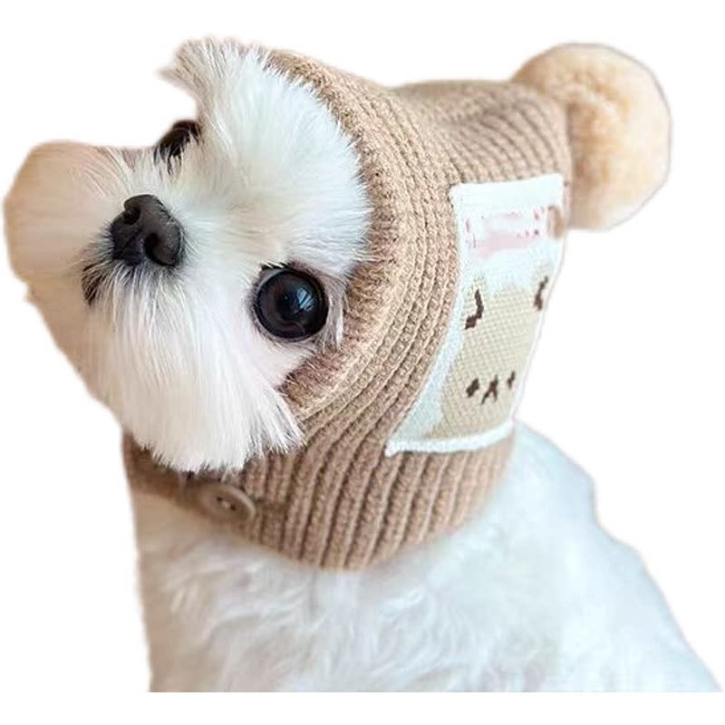 冬毛皮ベビーメイラード犬猫ペットクリスマス衣装帽子手編みウールかわいい新年衣装