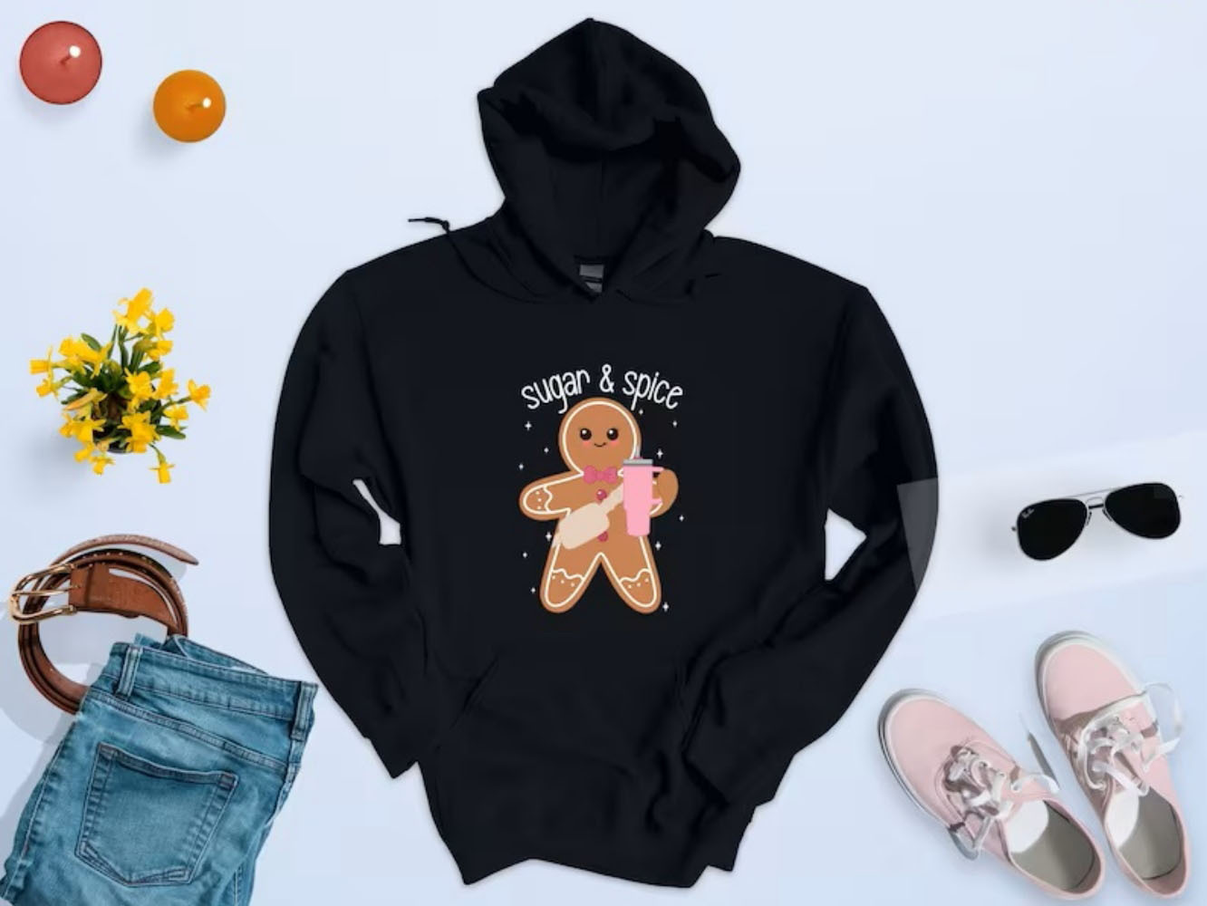 Sugar y Spice Sweatshirt Gingerbread Funny Ndy Xmas Hoodie