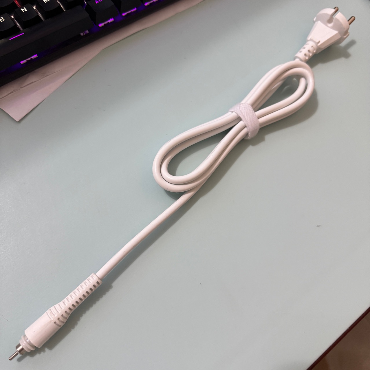 直发器卷发棒吹风机国标电源线直头转尾带母座卷发梳旋转尾插头