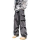 American Style vintage Vintage Workwear Casual Pants Men's High Street Couple Loose Functional Style Drawstring Long Pants
