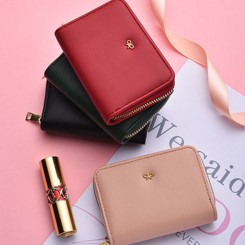 Pure Color Cute Ins Ultra-Thin Card Holder, Small and Compact with Multiple Card Slots, Large Capacity Integrated Bag, Document Slot, Driving License Can Be Issued