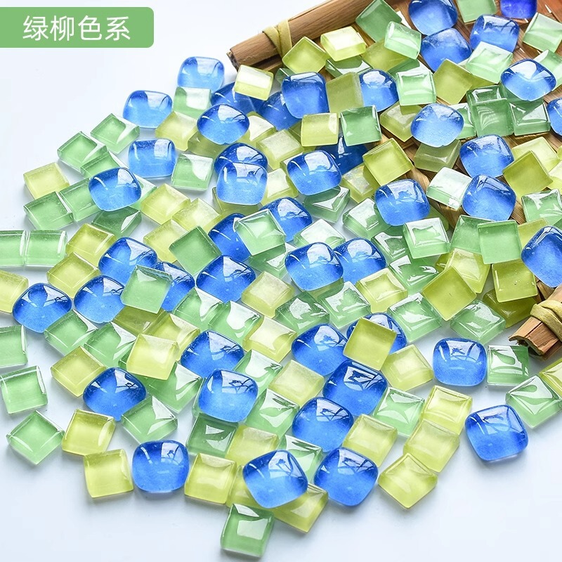 200克diy多元闪粉马赛克集合水晶自由石玻璃儿童手工材料颗粒|undefined