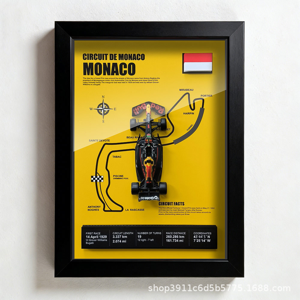 Red Bull Abu Dhabi F1 New 2025 Red Bull Verstappen Rb21 Track Racing Model Wall Hanging Painting