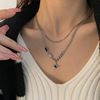 Small design brand necklace, advanced accessory hip-hop style, pendant, chain for key bag , light luxury style