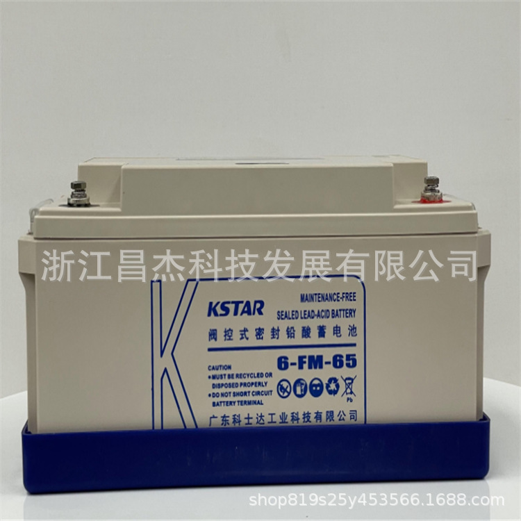 KSTAR科士达蓄电池6-FM-65铅酸免维护12V65AH UPS/EPS电源直流屏
