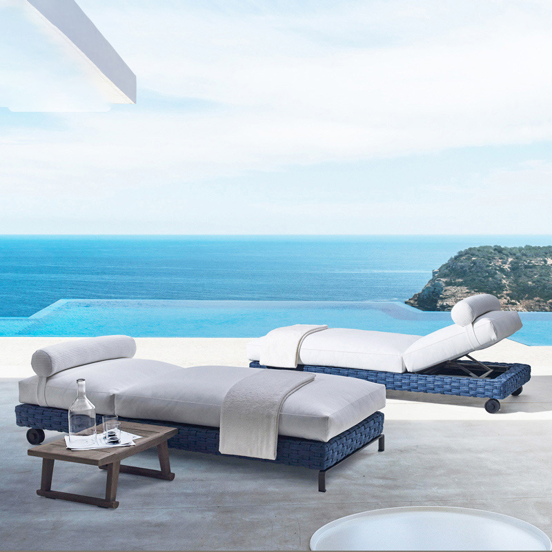 Sofá al aire libre silla de caña hecha a mano alojamiento pastoral estilo de ocio del sudeste asiático villa muebles de patio combinación de muebles de caña