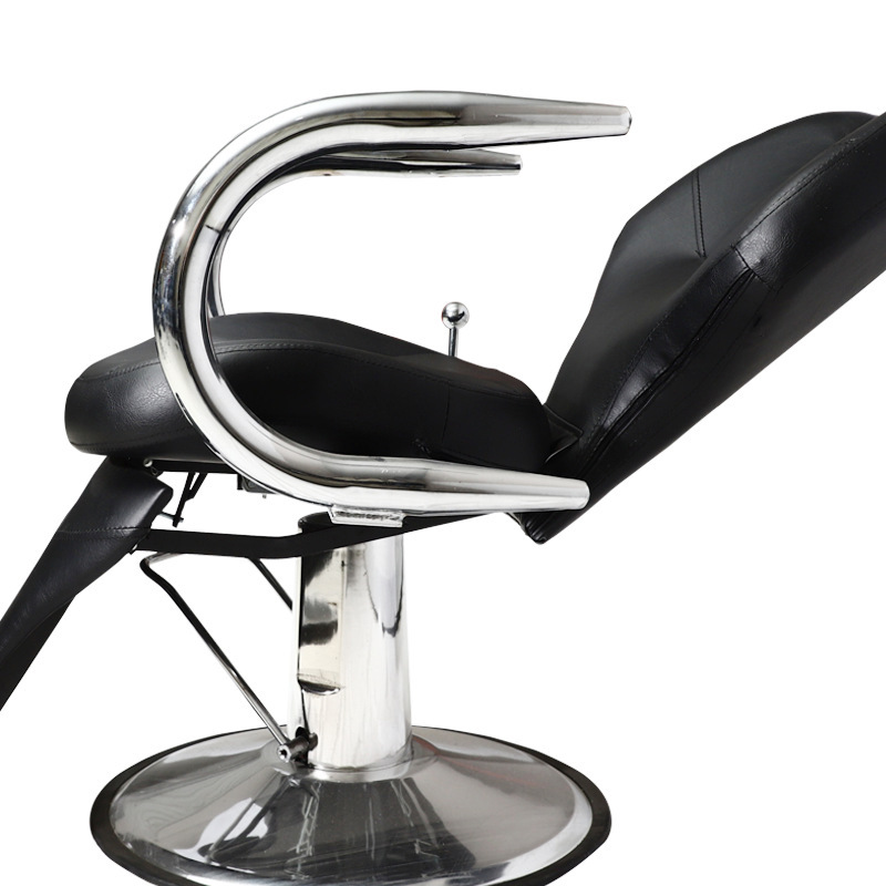 Silla de belleza de corte de pelo retro silla de corte de pelo de hombre con pedal giratorio silla de corte de pelo giratorio