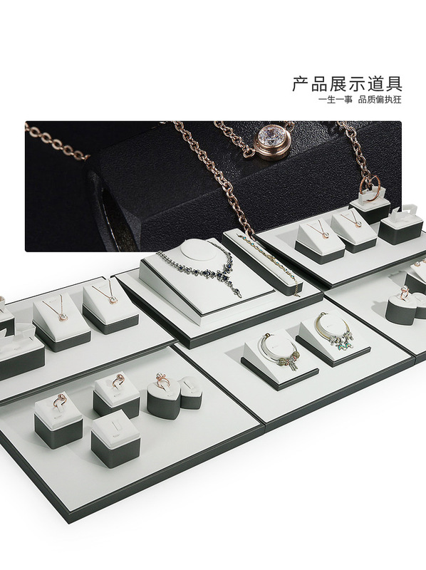 A020-(22-14)灰配白色拉絲平櫃展示陳列(旭躍)詳情