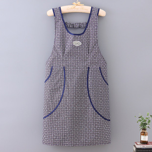 New apron kitchen household waterproof oil-proof coverall factory direct waist dining work clothes slimming apron