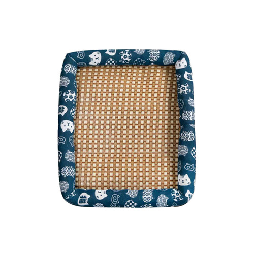 Cat nest summer linen mat nest mat cooling summer dog nest cat nest rattan mat square cool nest cool bed