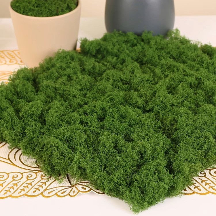 Wool moss silk (dark green)