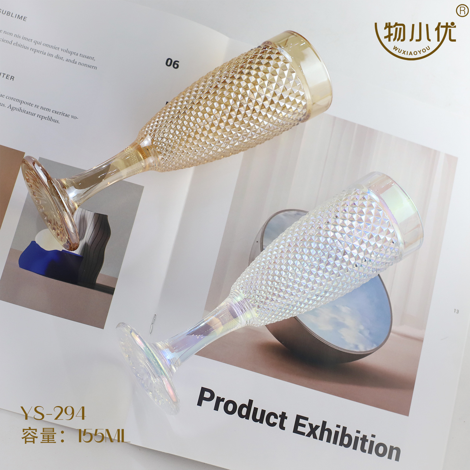 Diamante de cristal multicolor champagne taza de vino blanco taza de vino vino tinto taza de jugo regalo de mano al por mayor