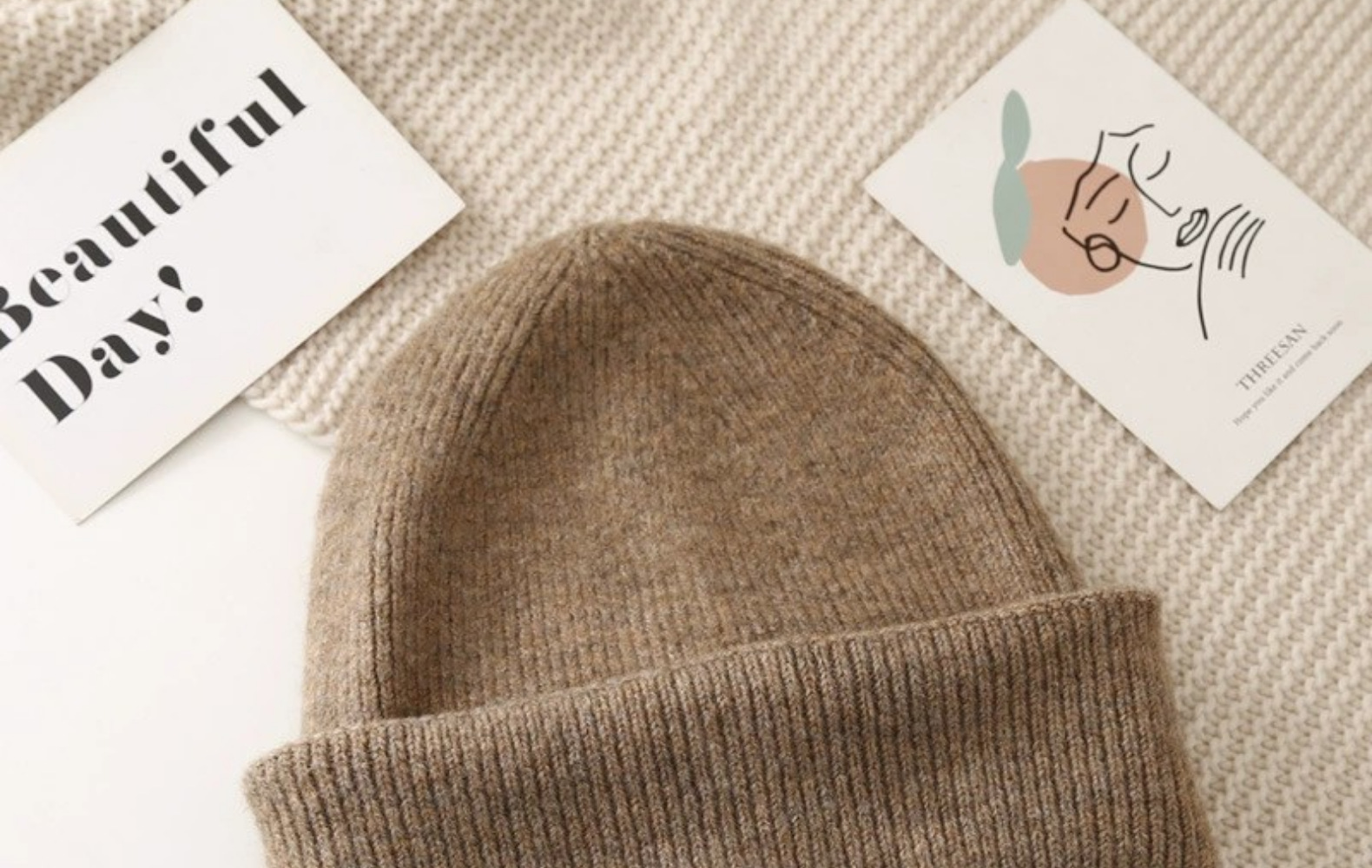 Trendy Knitted Winter Beanie Hat For Men Warm Wool Skullies_voghion.com