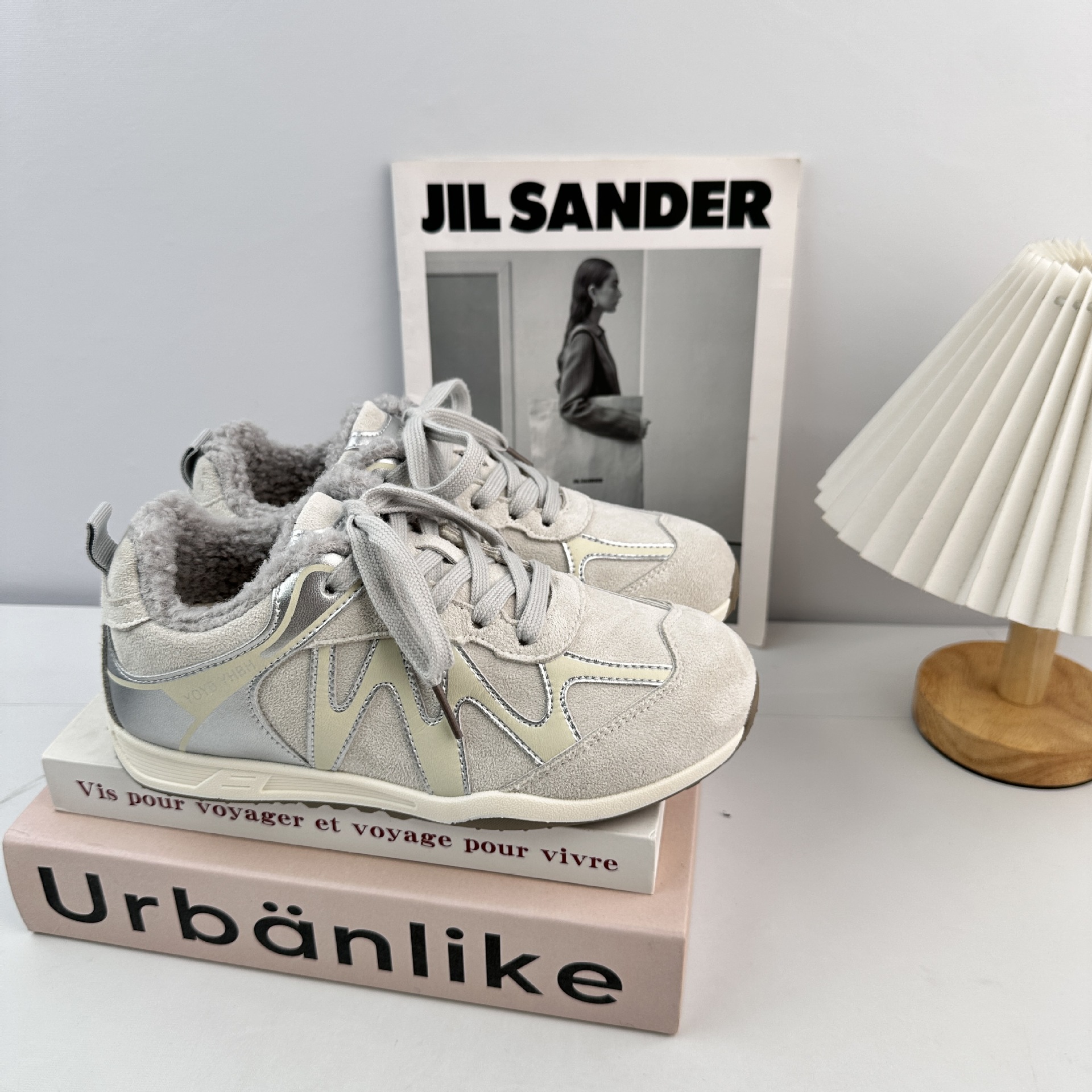 Yuanbo 2025 invierno nuevo estilo de moda casual zapatos deportivos ligeros zapatos de carrera de algodón de entrenamiento universal