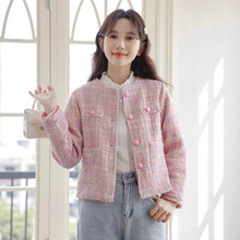 小香风短款韩版女装精品上衣秋季新款长袖名媛高级感法式显瘦外套