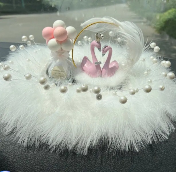 Decoraciones de automóviles Camellia creativa nueva consola central de verano joyas de automóviles chicas decoración de plástico