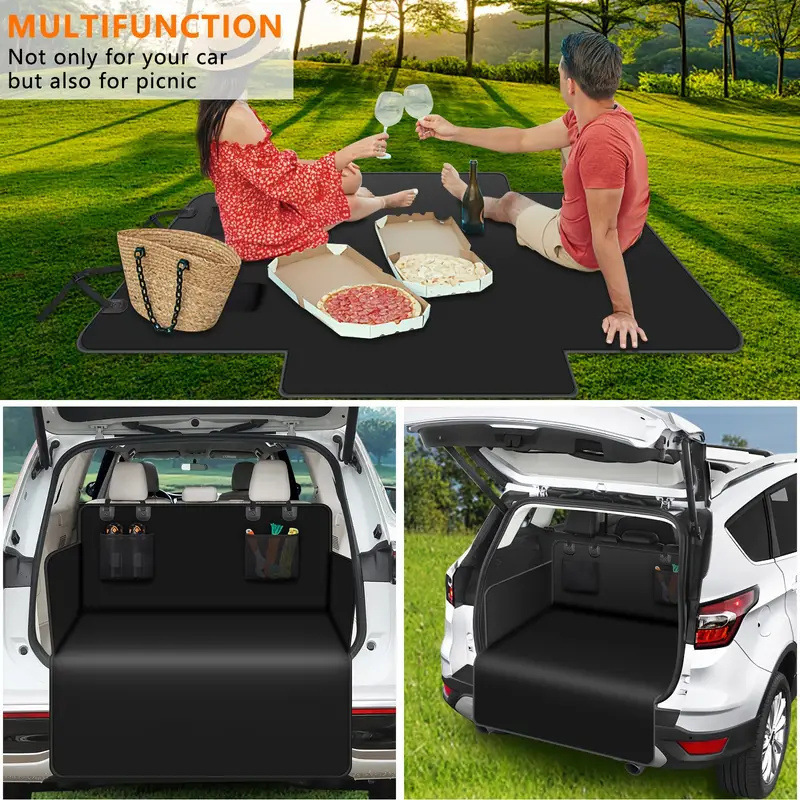 Cross-Border Hot-Selling Car Trunk Mat, Waterproof and Dirt-Resistant, 600D Oxford Cloth Car Pet Mat