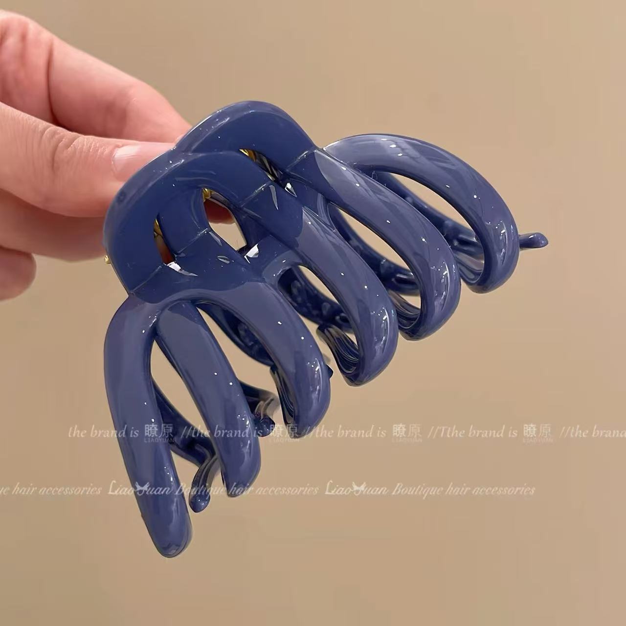 대형 약 9cm 진한 파란색 호박 그리퍼