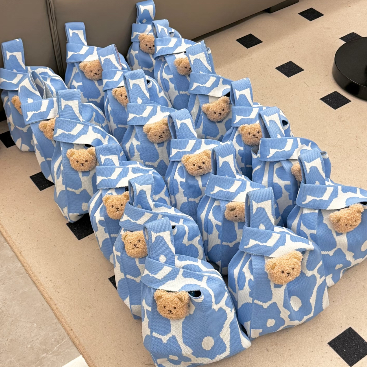 宝宝满月手提针织包伴手礼百日宴生日结婚礼编织回礼礼物手提包