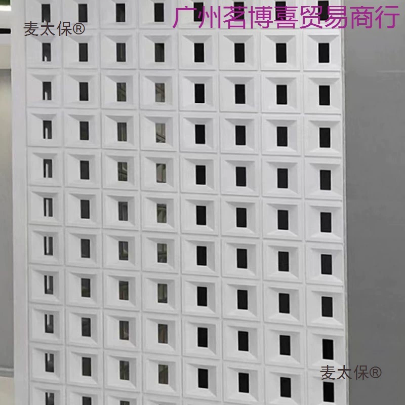 Двусторонняя перегородка из полого кирпича с девятью сетками из ПУ, строительный кирпич из ПУ, модный цементный компонент, легкая дверная головка, искусство Metabo