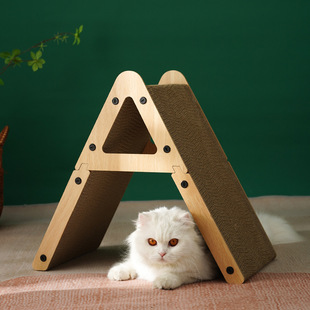 Meow fairy upgraded type a cat scratch board simple climbing frame scratch board cartoon shape cat scratch board vertical multi-surface scratch board