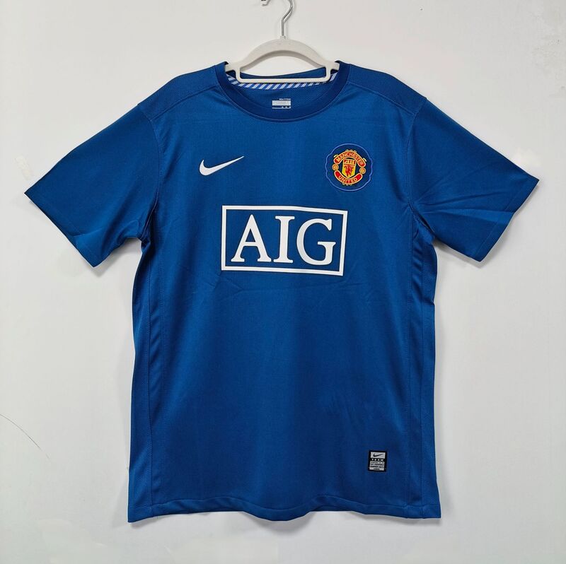 Men's Summer Loose Mesh Breathable Street Pullover Crewneck 0708 Manchester United Three Away Short Sleeve T-Shirt 3D Printing Men's Summer Loose Mesh Breathable Street Pullover Crewneck 0708 Manchester United Three Away Short Sleeve T-Shirt 3D Printing