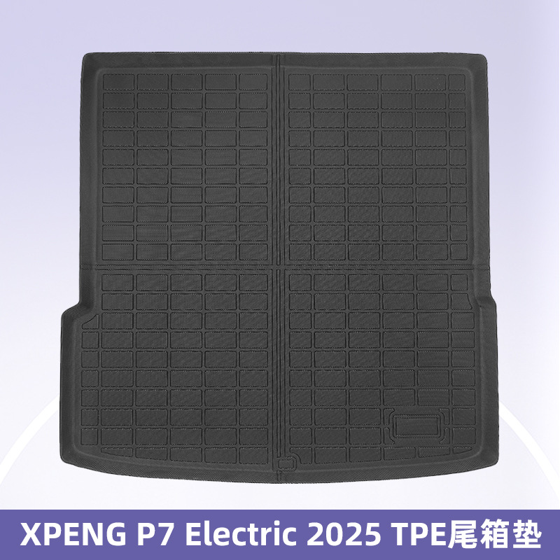 Aplicable a XPENG P7 Electric 2025 TPE Foot Pad 3D All Weather Material Backpack Pad
